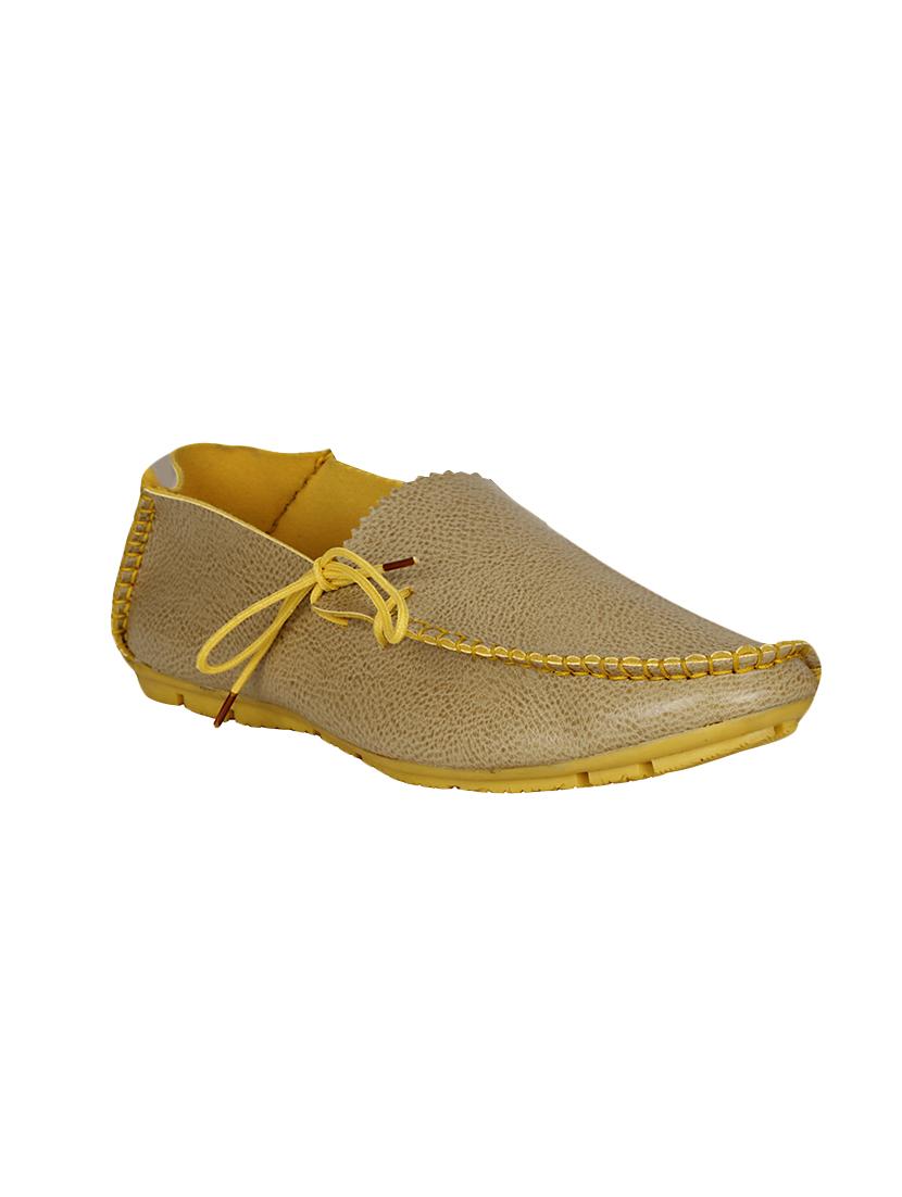 beige leatherette casual slipon - 13936571 -  Zoom Image - 0