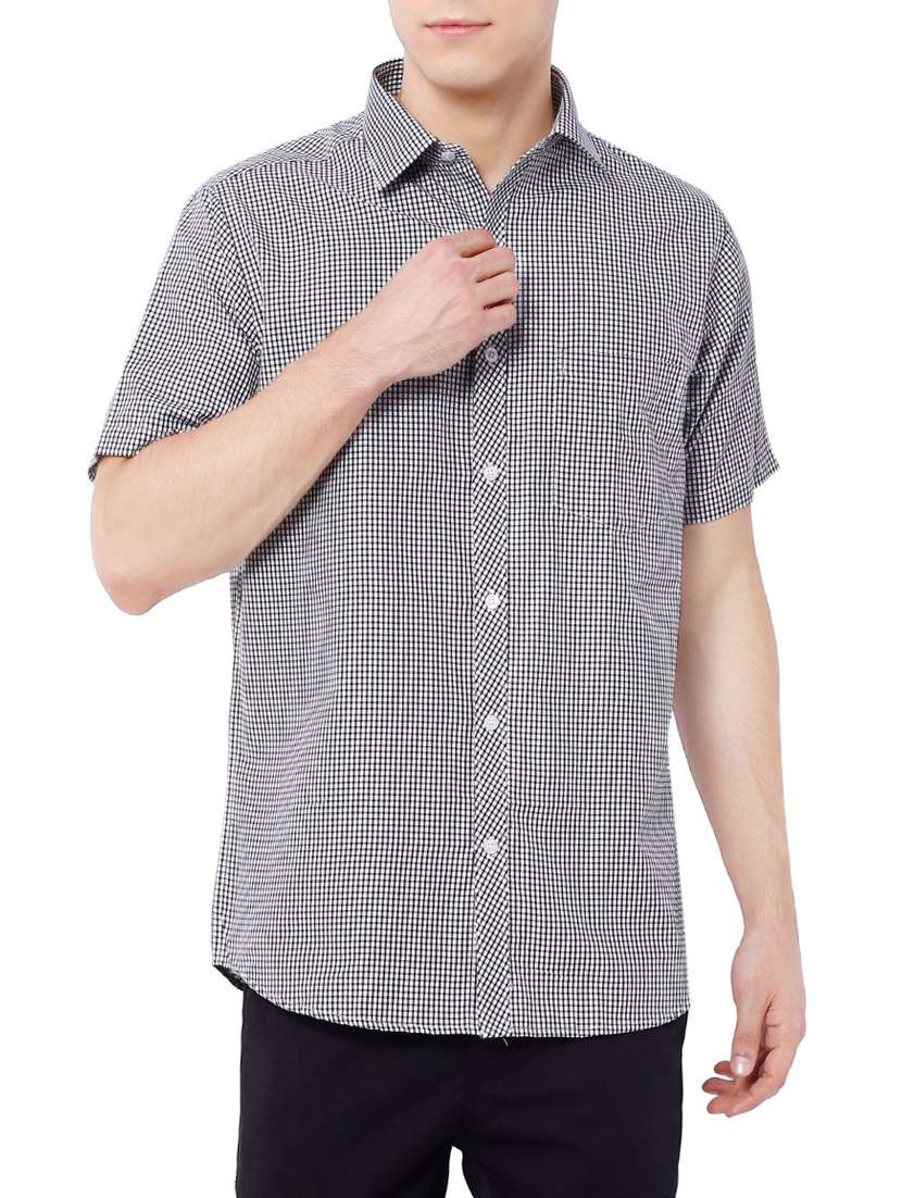 black cotton casual shirt