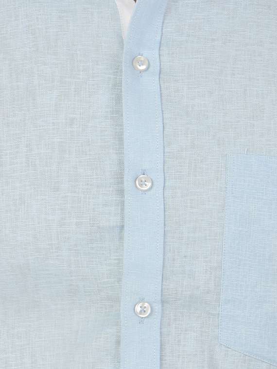 blue cotton formal shirt - 13941283 - Standard Image - 3
