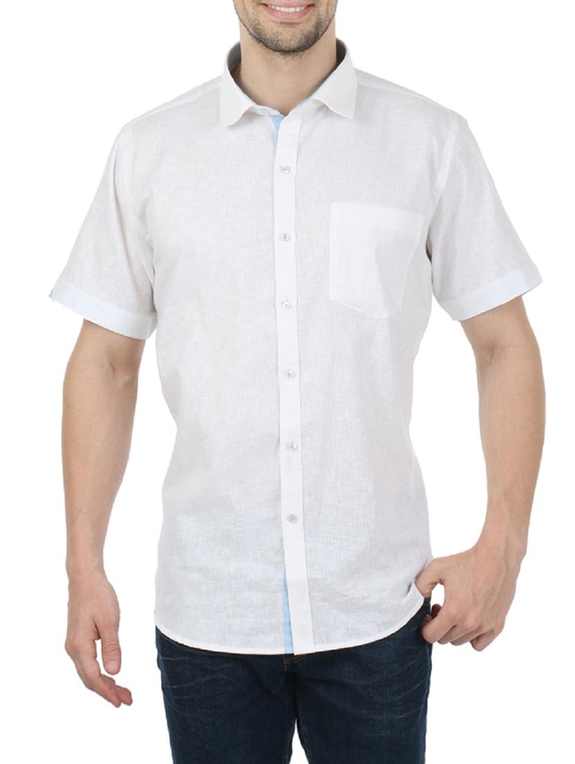 white cotton blend casual shirt - 13941293 - Zoom Image - 0
