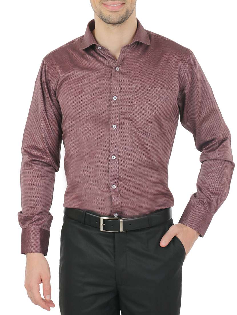 purple cotton formal shirt