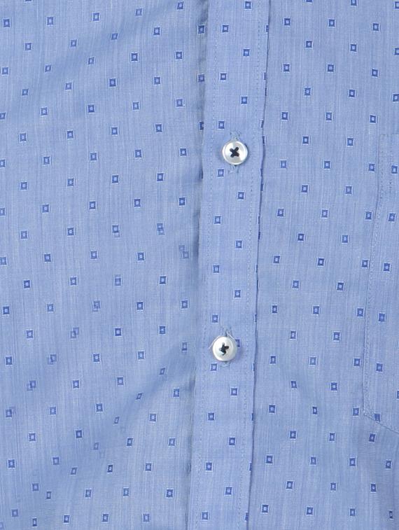 blue cotton formal shirt - 13941300 - Standard Image - 3