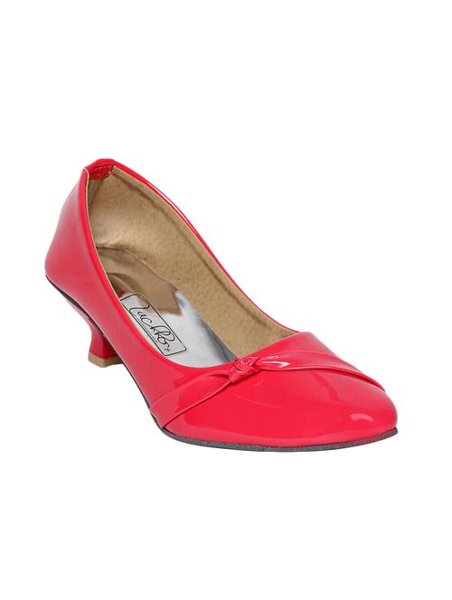 red patent leather slip on pumps - 13942070 - Standard Image - 0