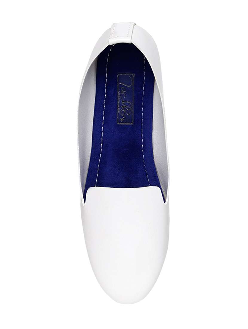 white patent leather slip on ballerina - 13942075 -  Standard Image - 3