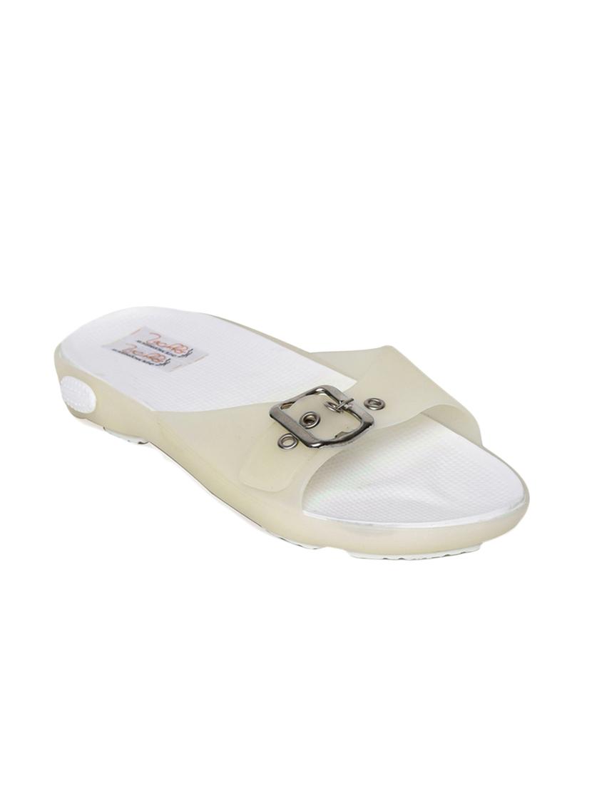 beige rubber  slippers - 13942118 -  Zoom Image - 0