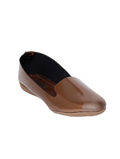 copper patent leather slip on ballerina - 13942145 -  Standard Image - 0