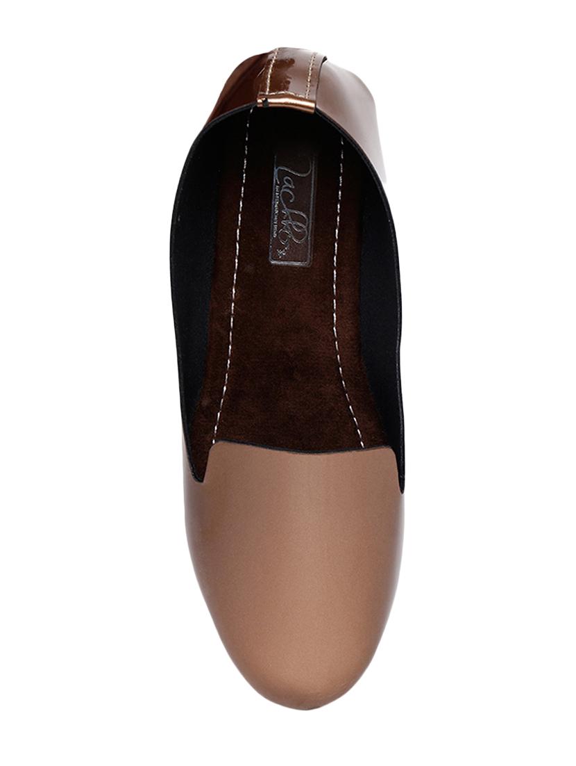 copper patent leather slip on ballerina - 13942145 - Standard Image - 3