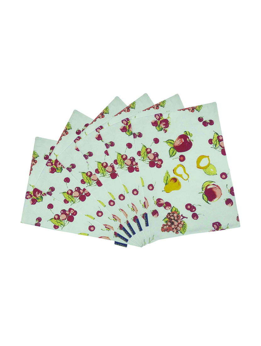 printed cotton set of 6 table mat - 13946235 -  Zoom Image - 0