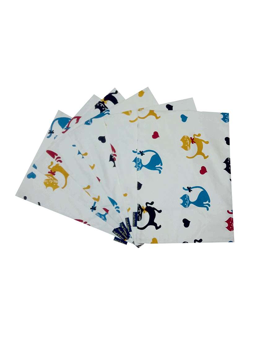 printed cotton set of 6 table mat - 13946237 - Zoom Image - 0