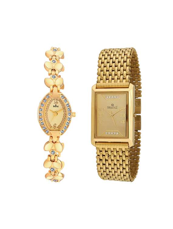swisstyle analog combo watch for couple