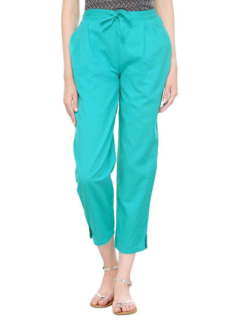 pleated tapered pant