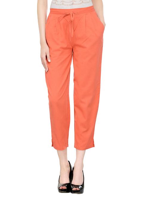 solid pleated trousers - 13947139 - Standard Image - 0