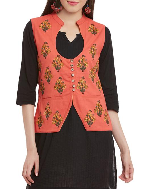 orange cotton jacket - 13947176 - Standard Image - 0