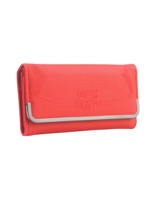 red leatherette clutch - 13947985 - Standard Image - 0