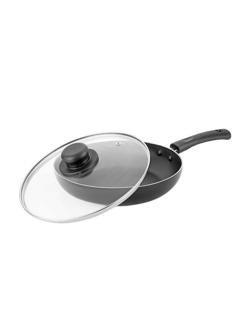 classic essentials non-stick fry pan with glass lid