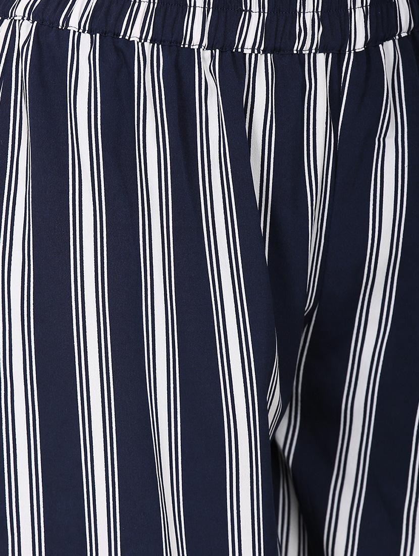 striped blue culottes - 13958613 - Standard Image - 3