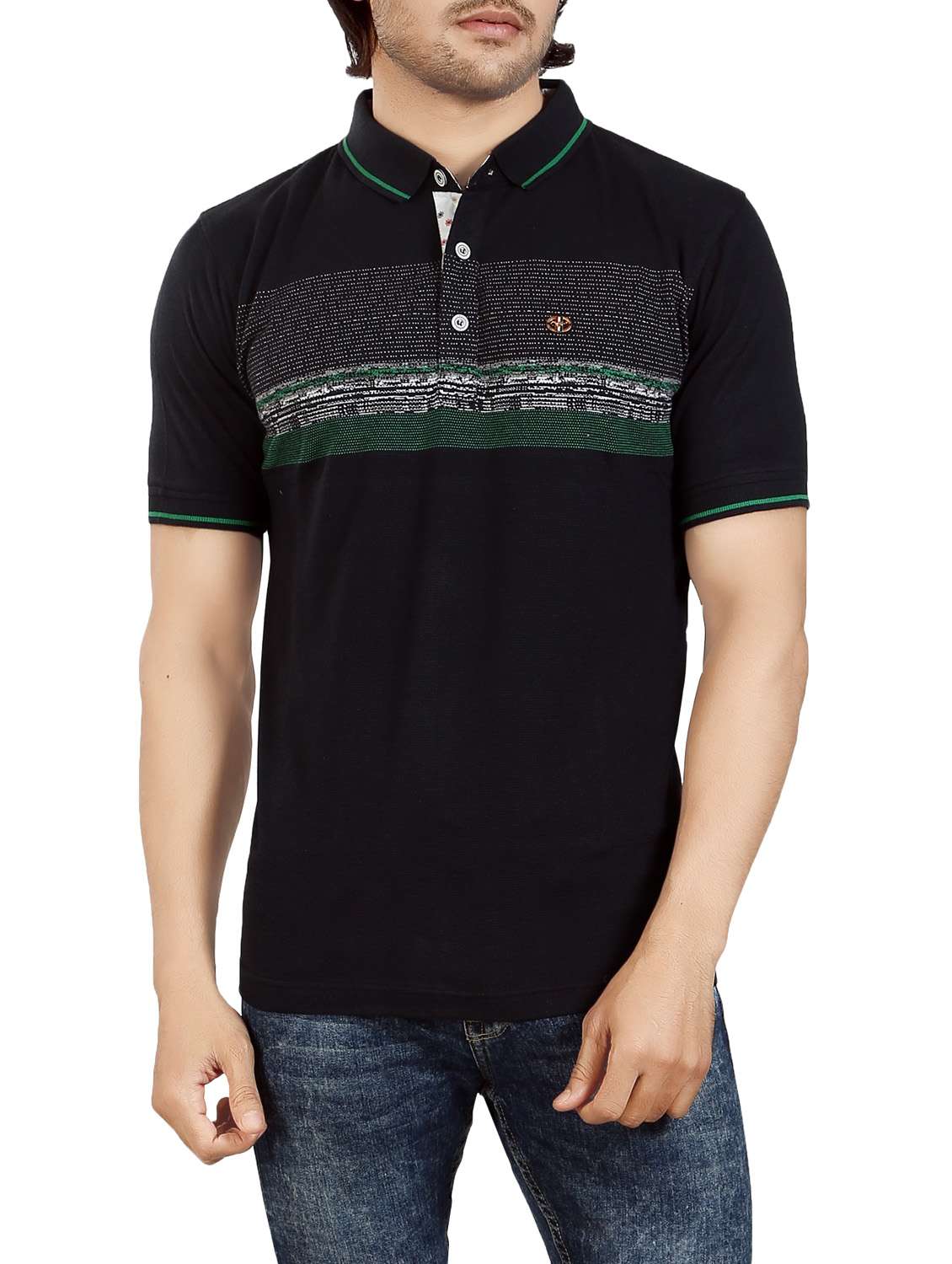 navy blue cotton t-shirt