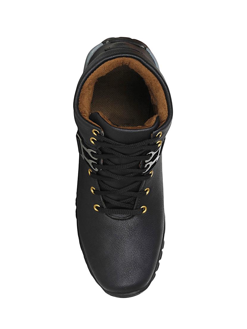 black leatherette low ankle boot - 13959864 - Standard Image - 3