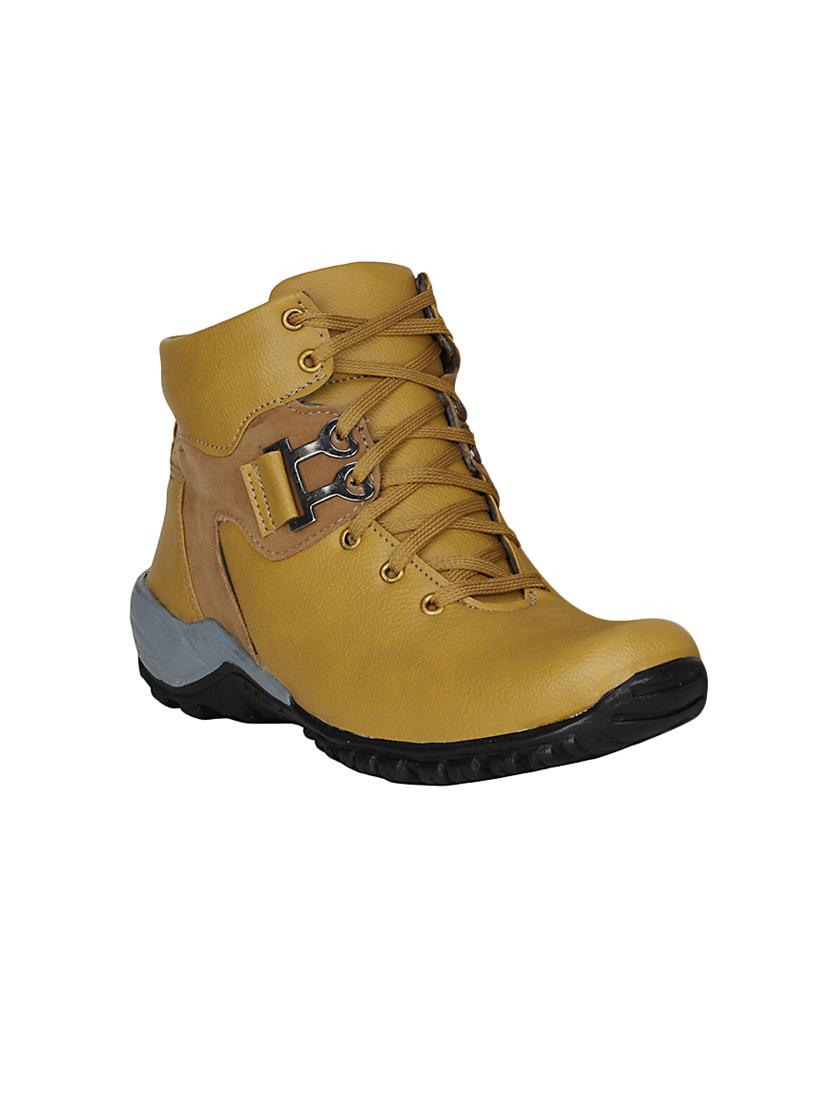tan leatherette low ankle boot - 13959866 - Zoom Image - 0
