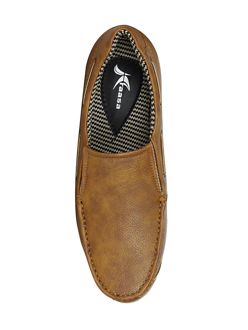 brown leatherette slip on loafer - 13959869 - Standard Image - 3