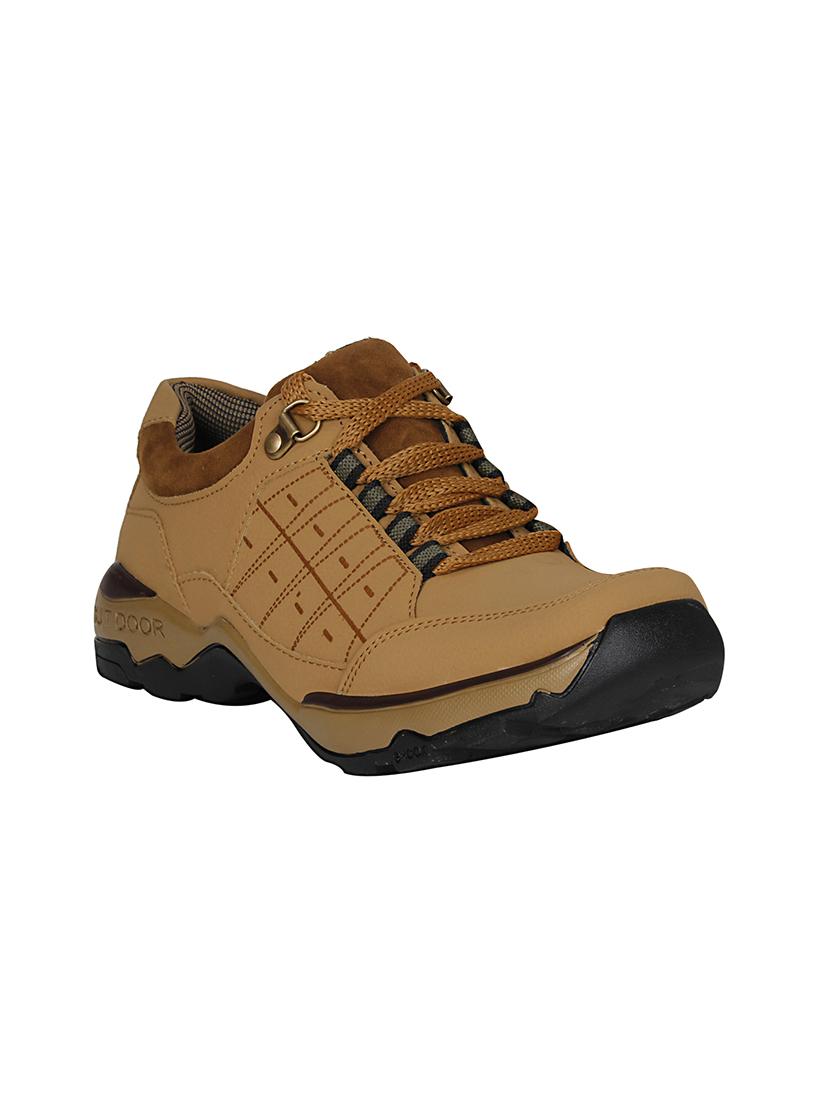 brown leatherette lace up boot - 13960090 - Zoom Image - 0