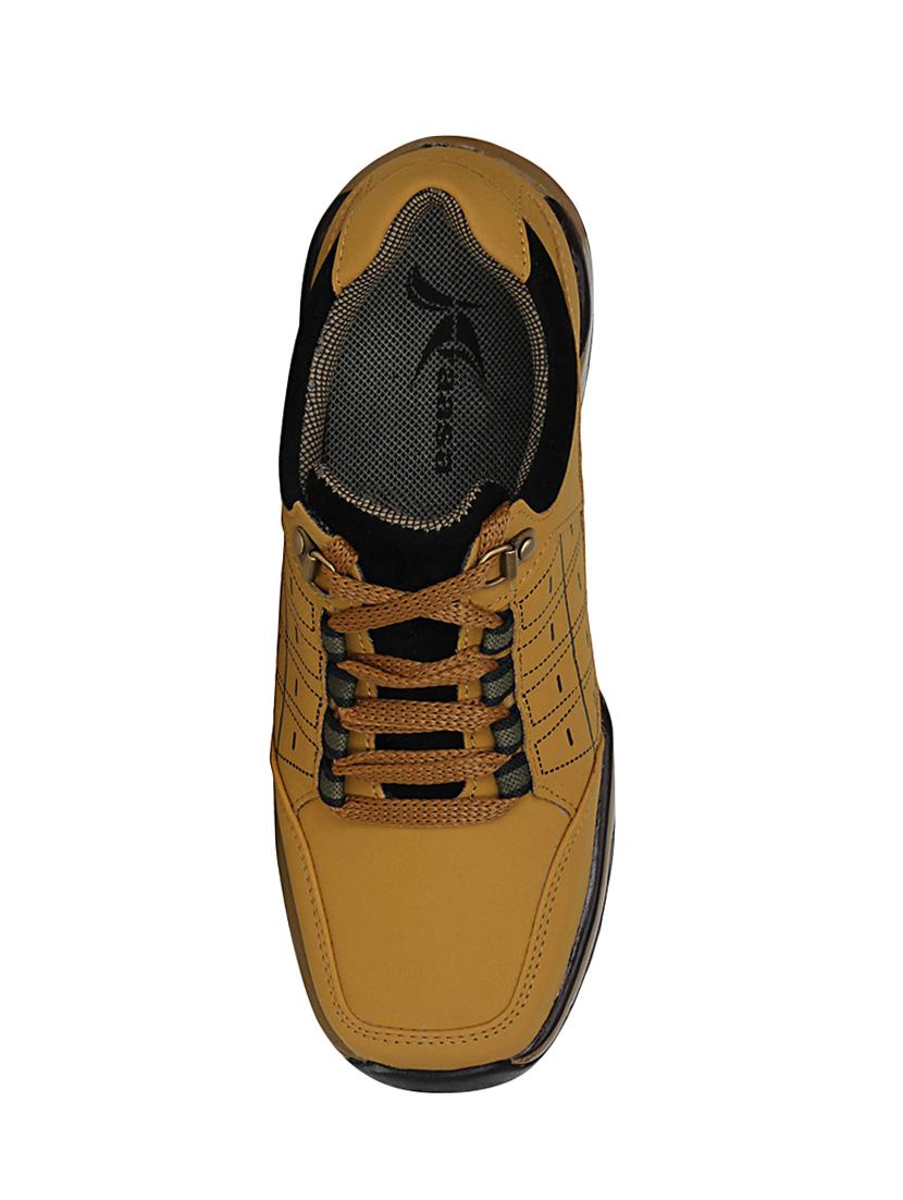 tan leatherette lace up boot - 13960091 - Standard Image - 3