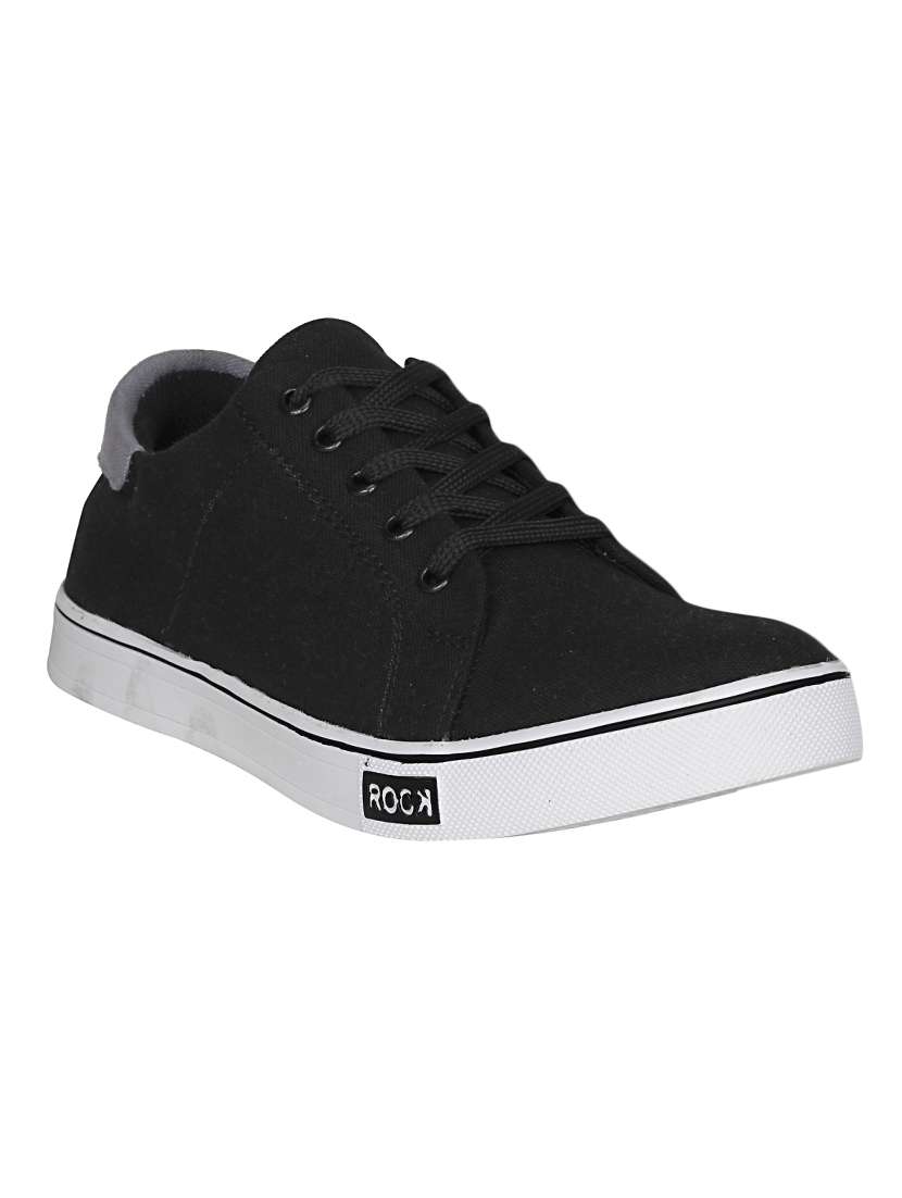 black canvas lace up sneaker - 13961522 - Zoom Image - 0