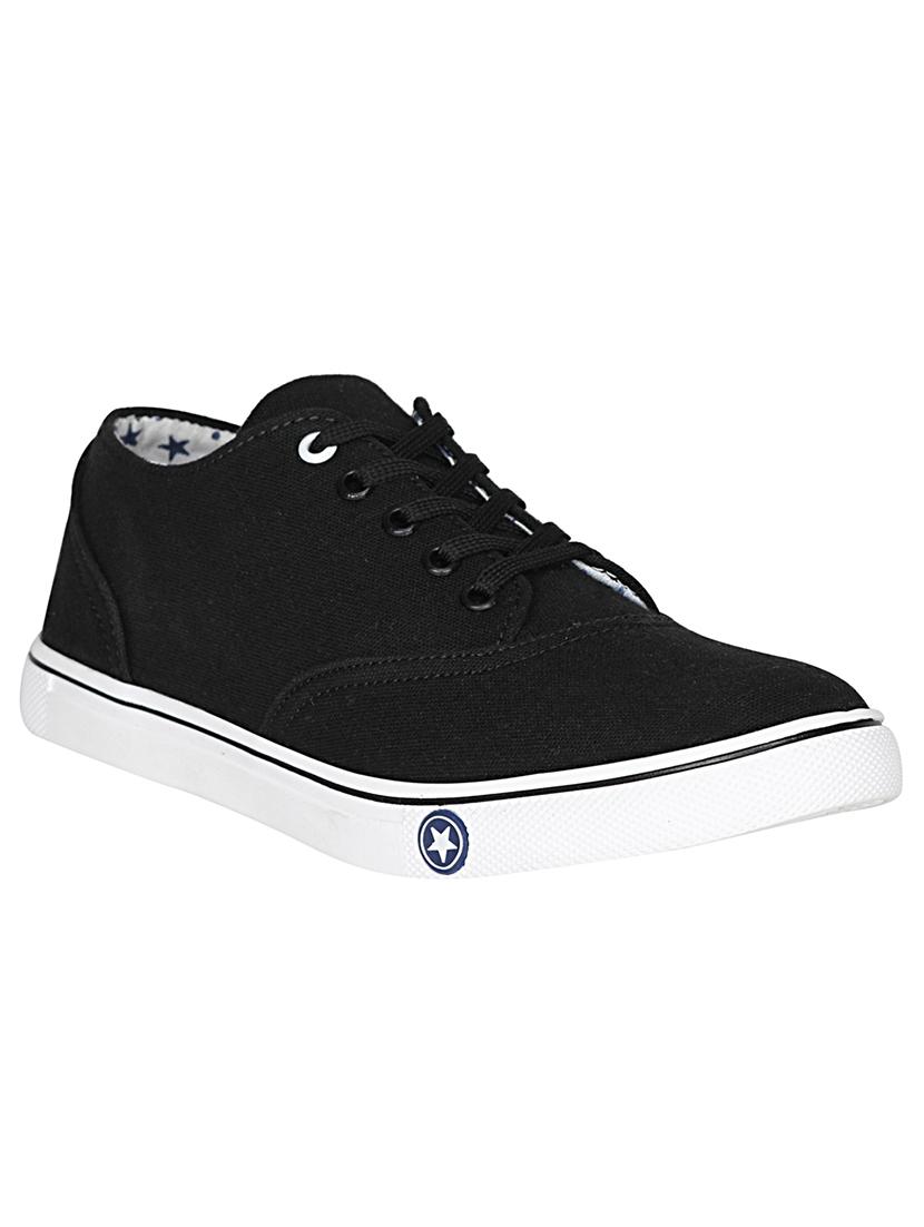 black canvas lace up sneaker - 13961540 - Zoom Image - 0