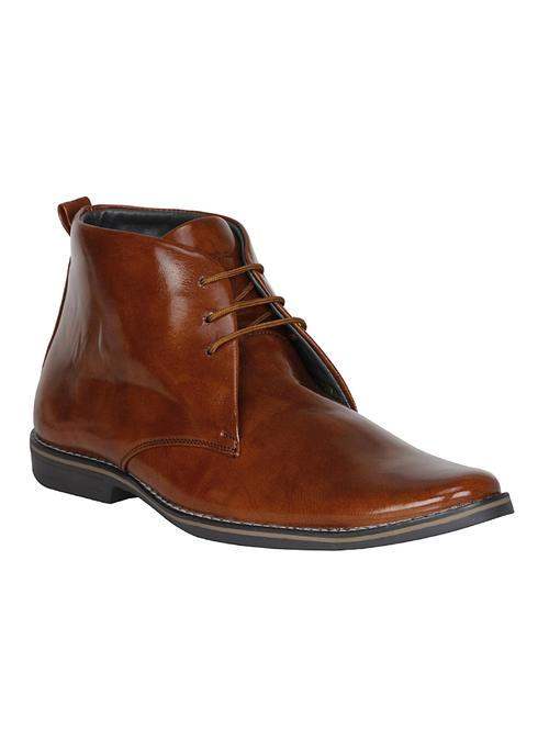 tan leather low ankle boot - 13962097 - Standard Image - 0