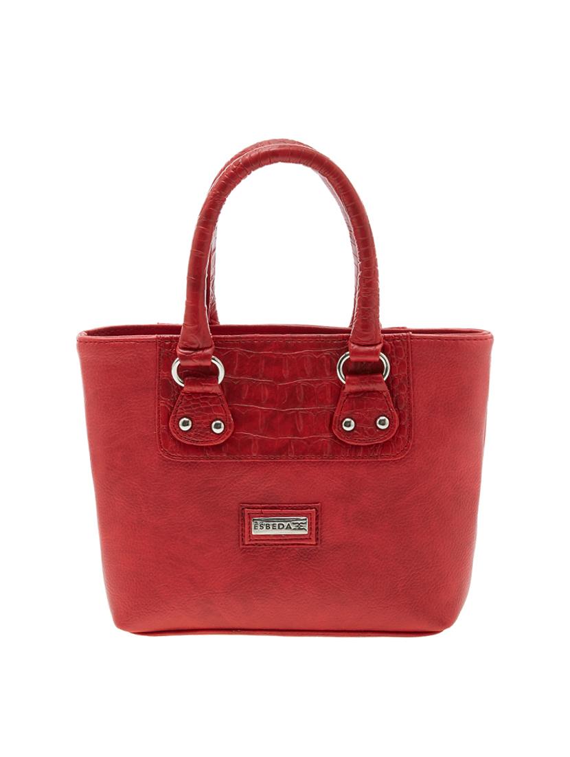 red leatherette regular handbag - 13962948 - Zoom Image - 0