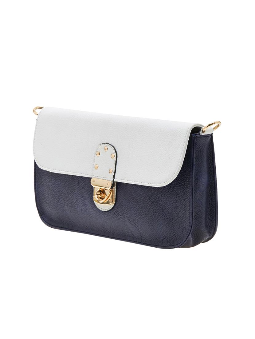 blue leatherette sling bag - 13962959 - Standard Image - 3