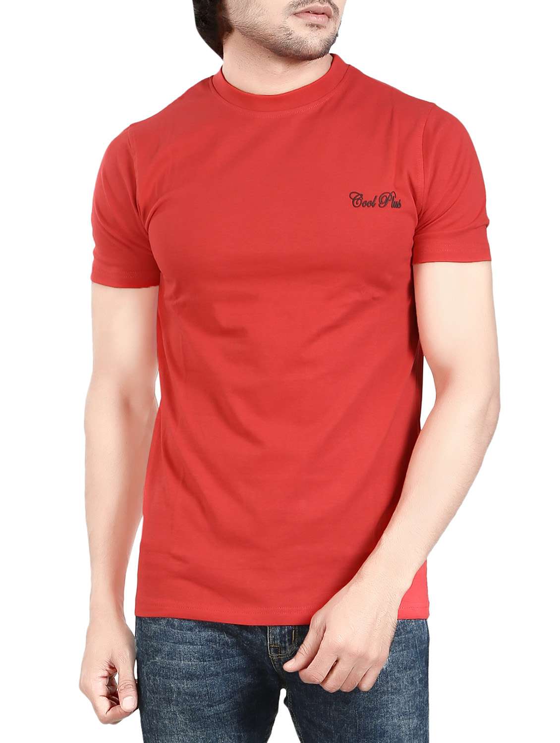 red cotton t-shirt
