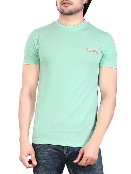 green cotton t-shirt - 13972439 - Standard Image - 0