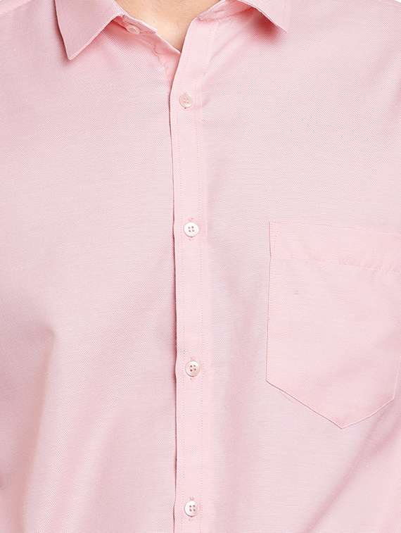 pink cotton blend formal shirt - 13974409 -  Standard Image - 3