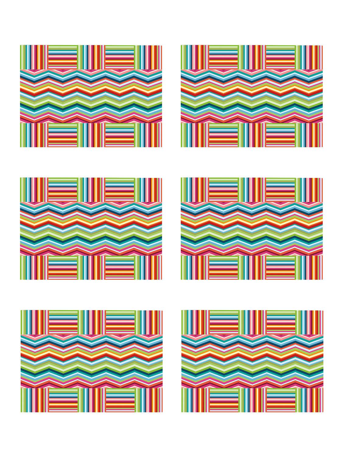 ambbi collections printed polyester set of 6 placemats - 13975307 - Zoom Image - 0