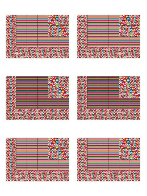 ambbi collections printed polyester set of 6 placemats - 13975308 - Standard Image - 0