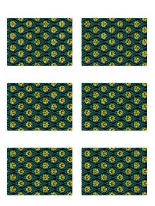 ambbi collections printed polyester set of 6 placemats - 13975313 - Standard Image - 0