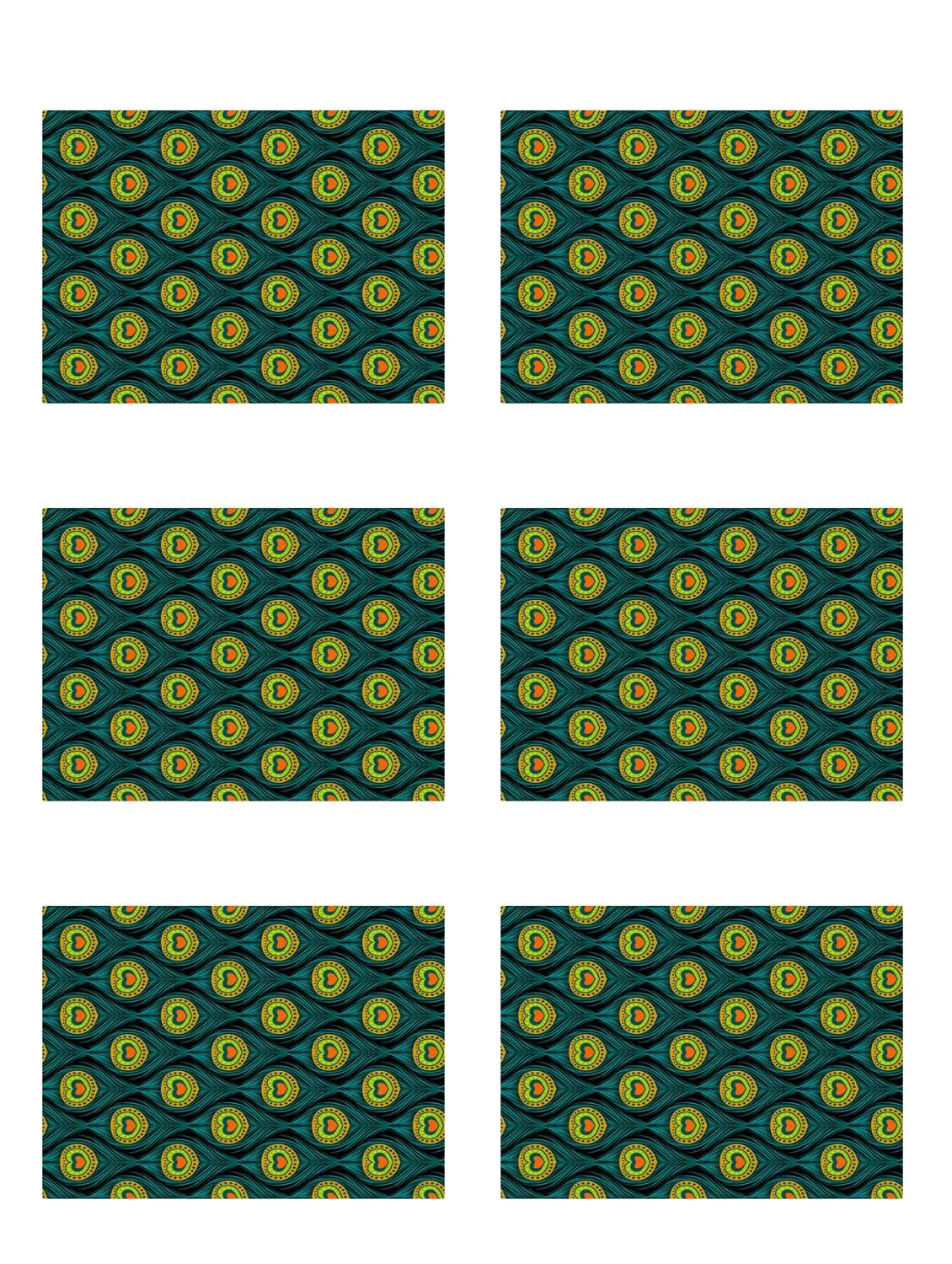 ambbi collections printed polyester set of 6 placemats - 13975313 - Zoom Image - 0
