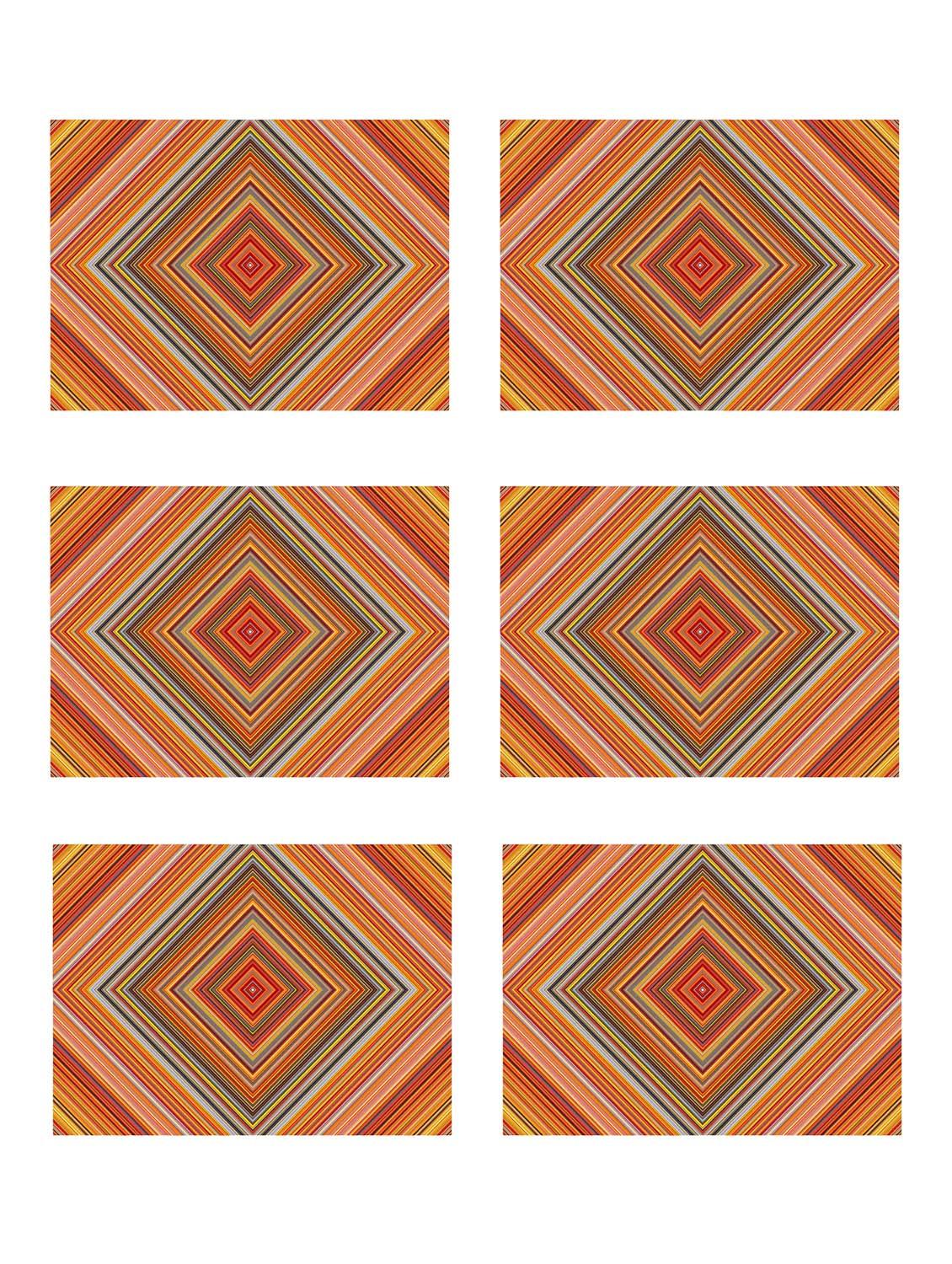 ambbi collections printed polyester set of 6 placemats - 13975316 -  Zoom Image - 0