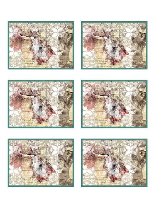 ambbi collections printed polyester set of 6 placemats - 13975320 - Standard Image - 0