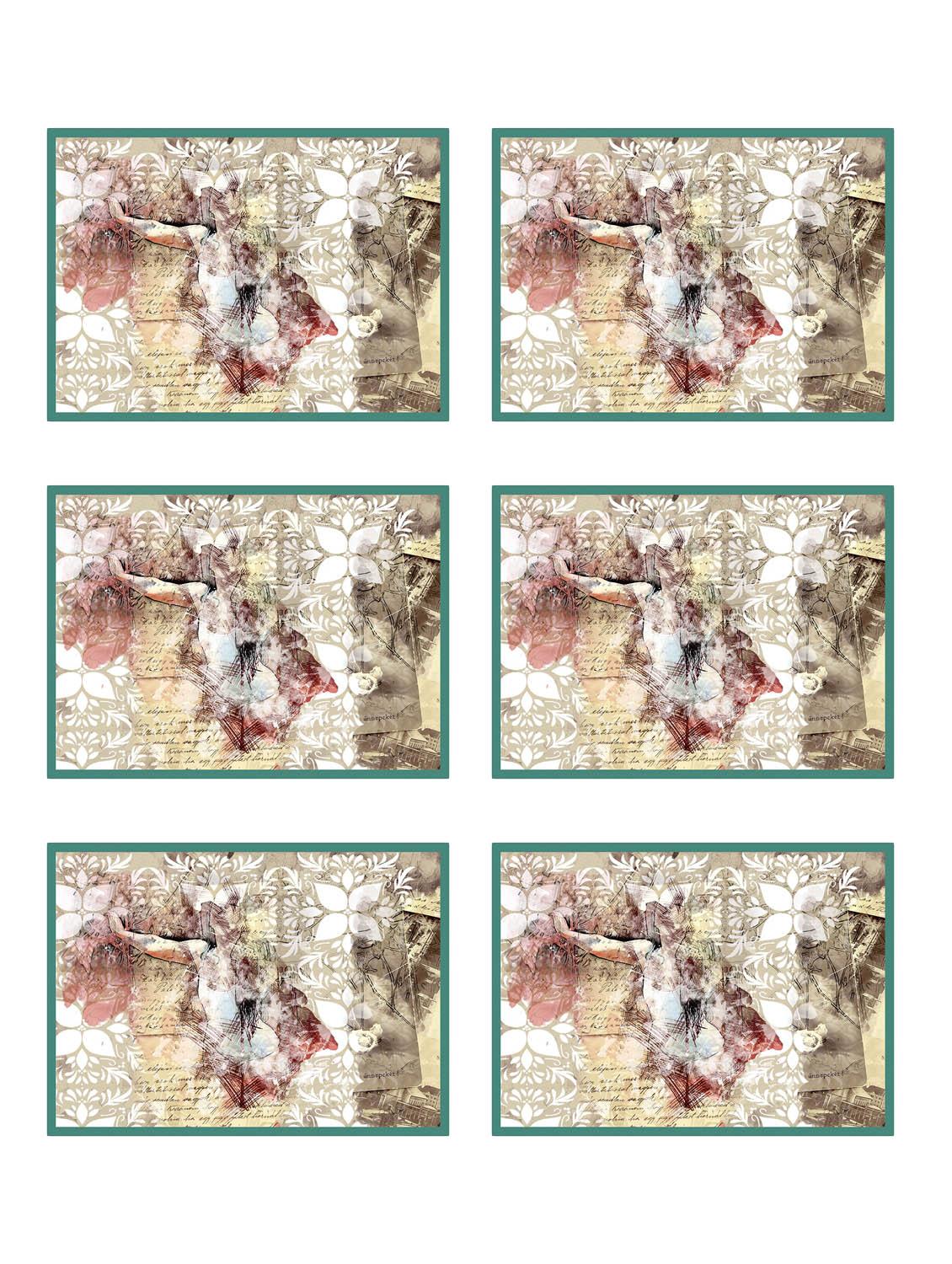 ambbi collections printed polyester set of 6 placemats - 13975320 - Zoom Image - 0