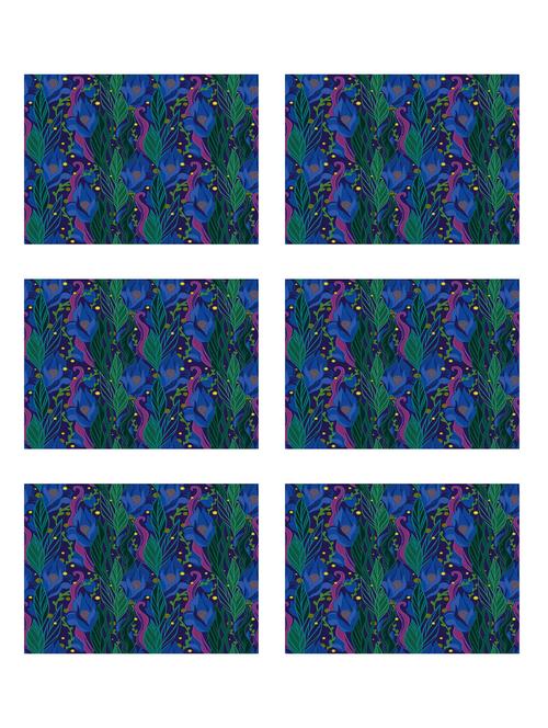 ambbi collections printed polyester set of 6 placemats - 13975321 -  Standard Image - 0