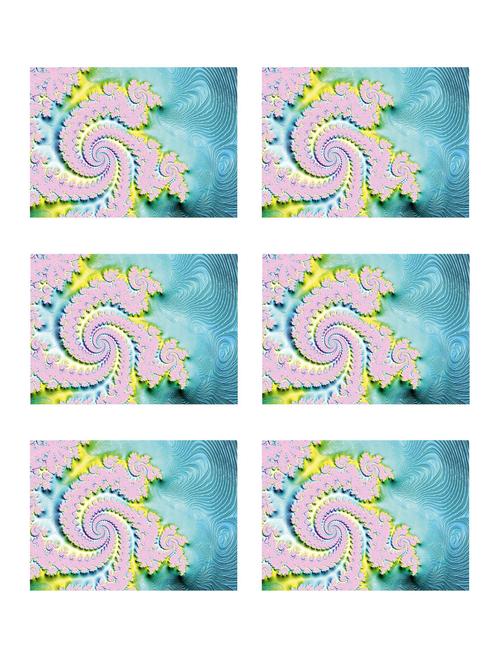 ambbi collections printed polyester set of 6 placemats - 13976862 - Standard Image - 0