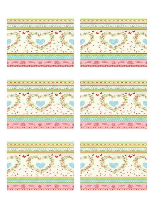 ambbi collections printed polyester set of 6 placemats - 13976864 -  Standard Image - 0