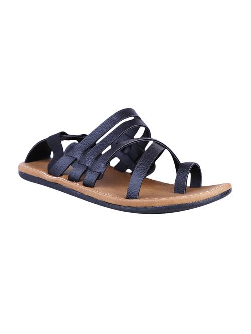 black leather back strap sandal - 13979097 -  Standard Image - 0