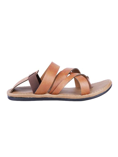 brown leatherette back strap sandal - 13979175 -  Standard Image - 0