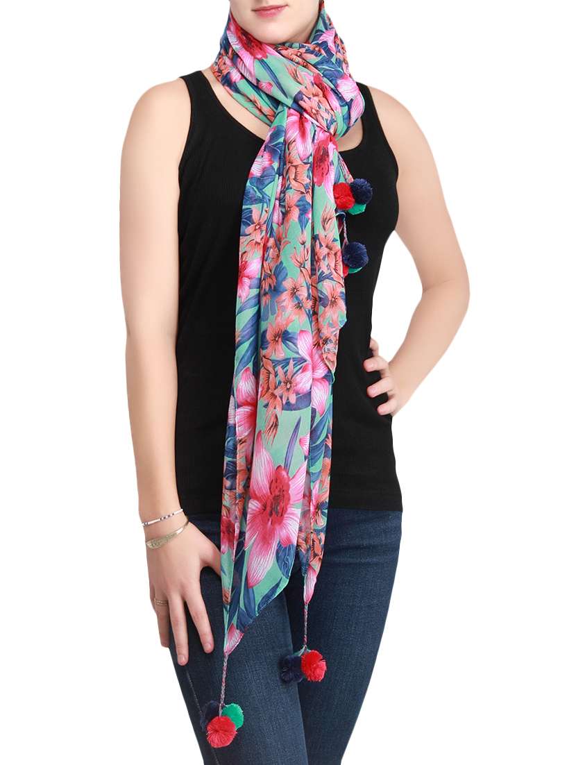 multi colored polyester stole