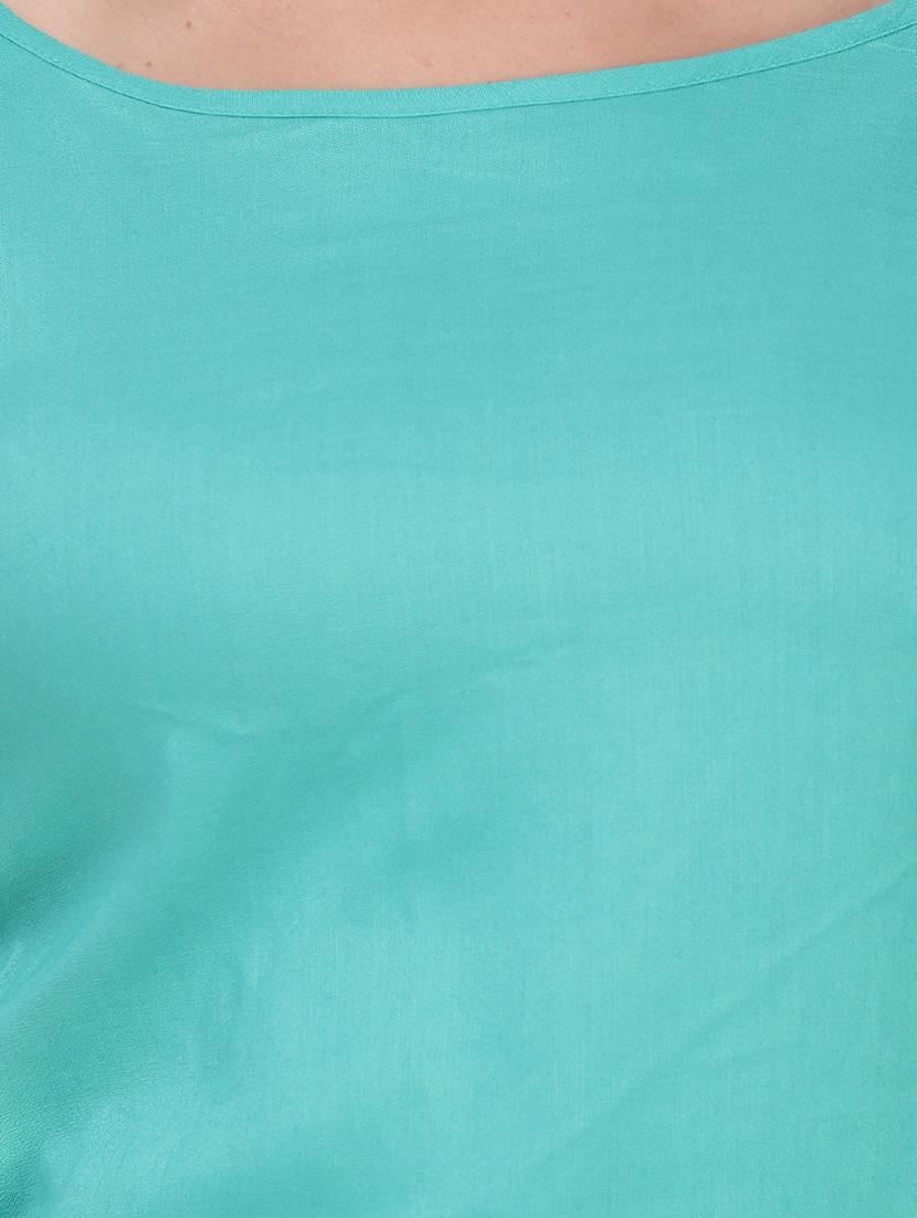 aqua blue regular top - 13984483 - Standard Image - 3