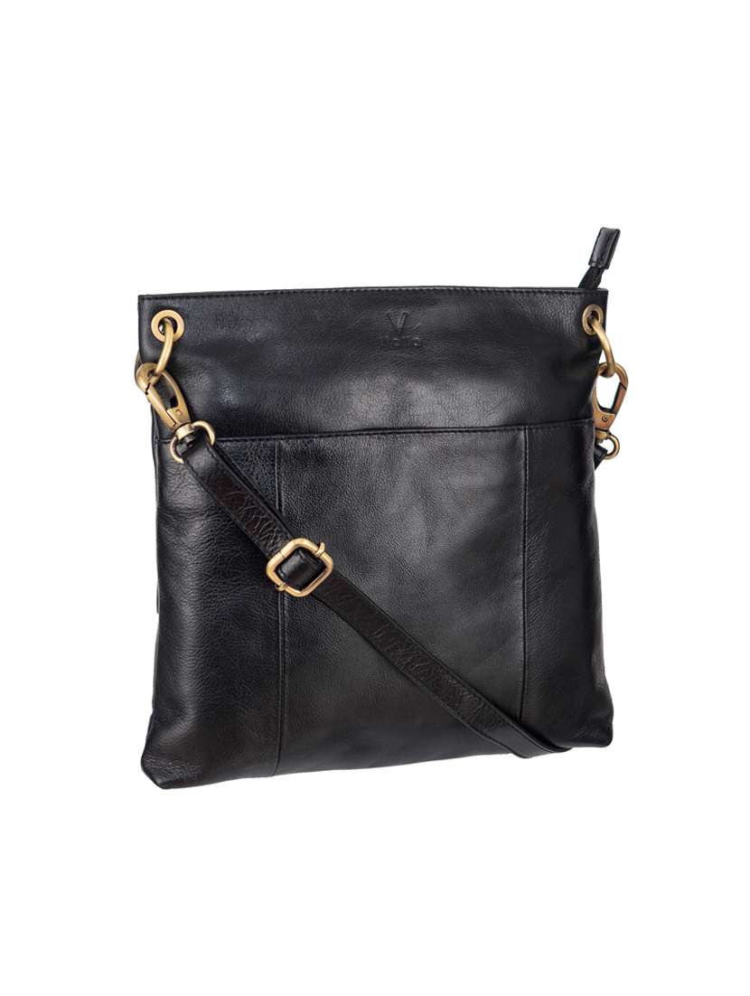 black leather sling bag - 13986270 -  Standard Image - 3