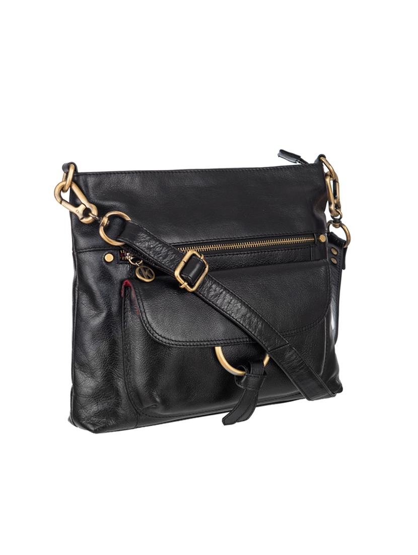 black leather sling bag - 13986272 - Standard Image - 3